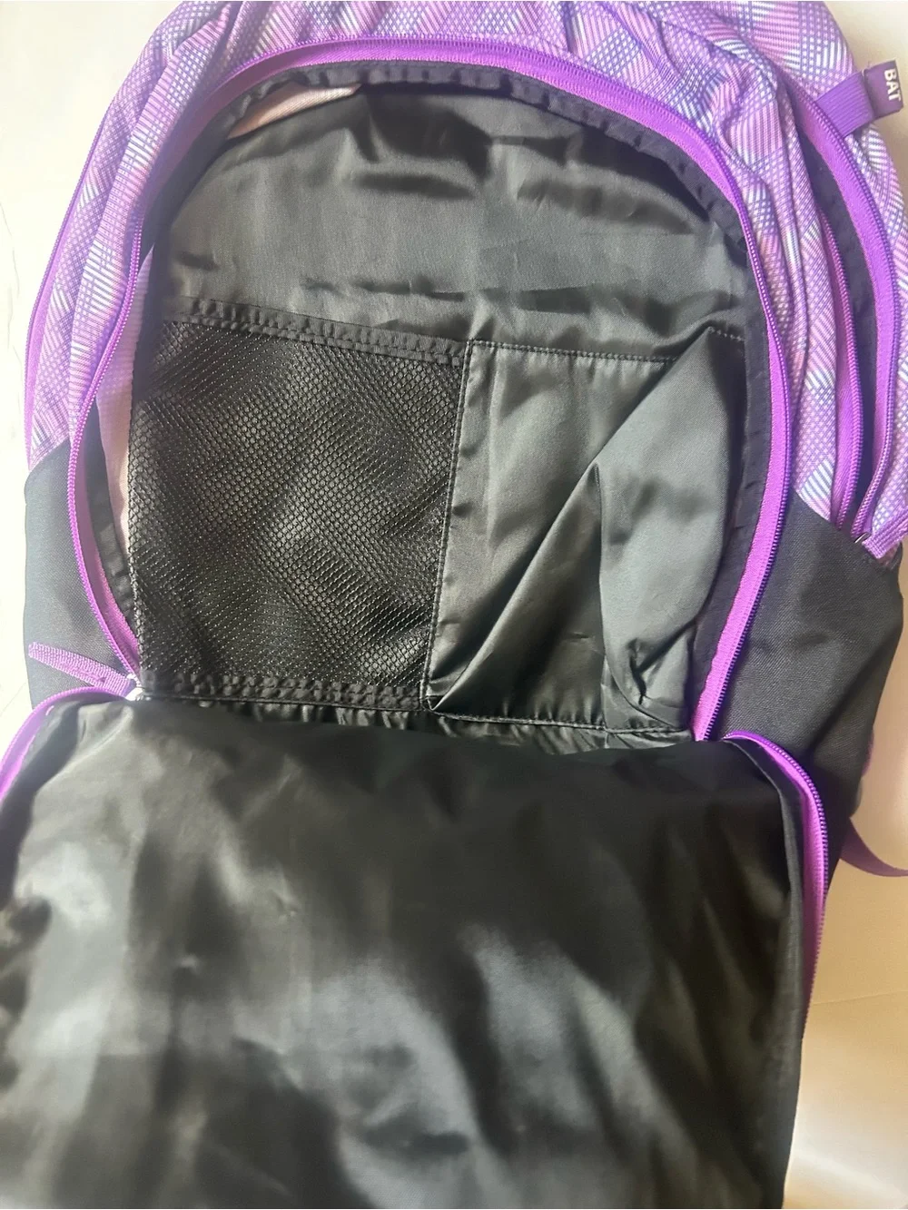 DSG Purple and Black Tourney Bat Pack Youth Backpack